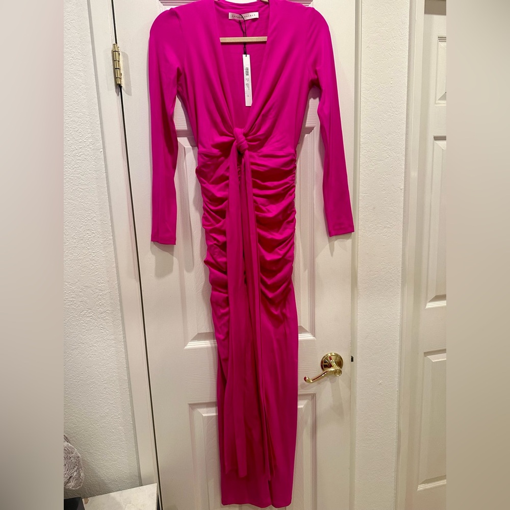 Susana Monaco Plunge Neck Bodycon Dress - Picture 6 of 10